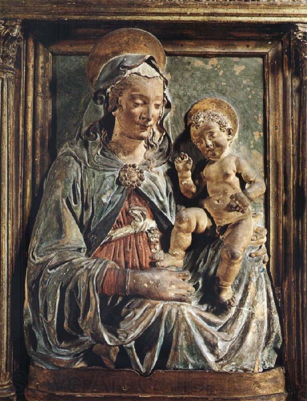 Andrea della Verrocchio Madonna aand child Norge oil painting art